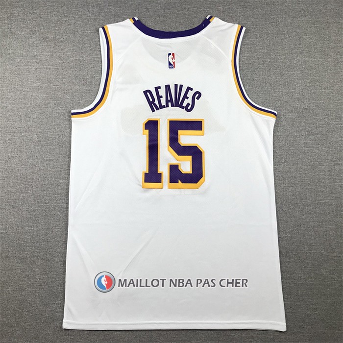 Maillot Los Angeles Lakers Austin Reaves NO 15 Association 2022-23 Blanc